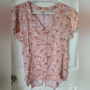 Como Blu Flutter Sleeve Blouse size small